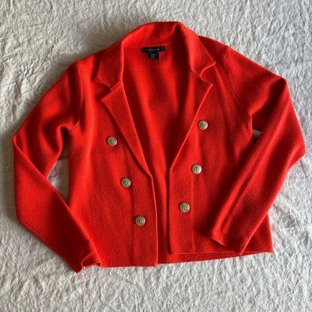 Women's Coral Double-Breasted Jacket